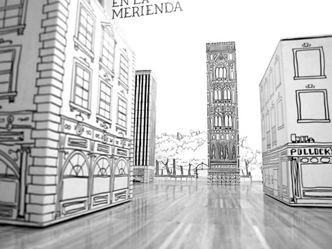 Merienda en el Tejado -Beusual-diseno-grafico