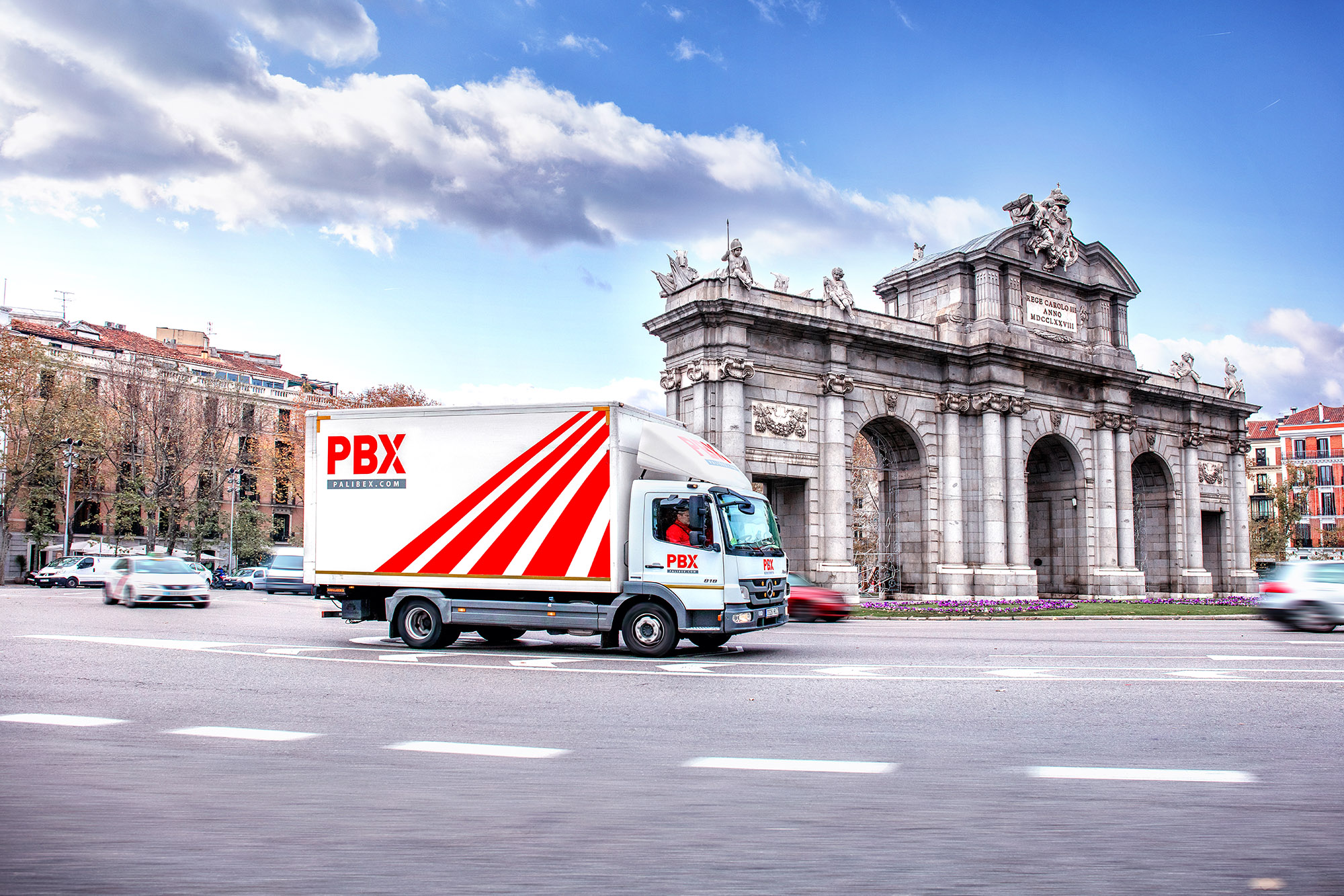Palibex -PBX -Transporte urgente mercancia paletizada - Beusual -ROTULACION FLOTA PBX