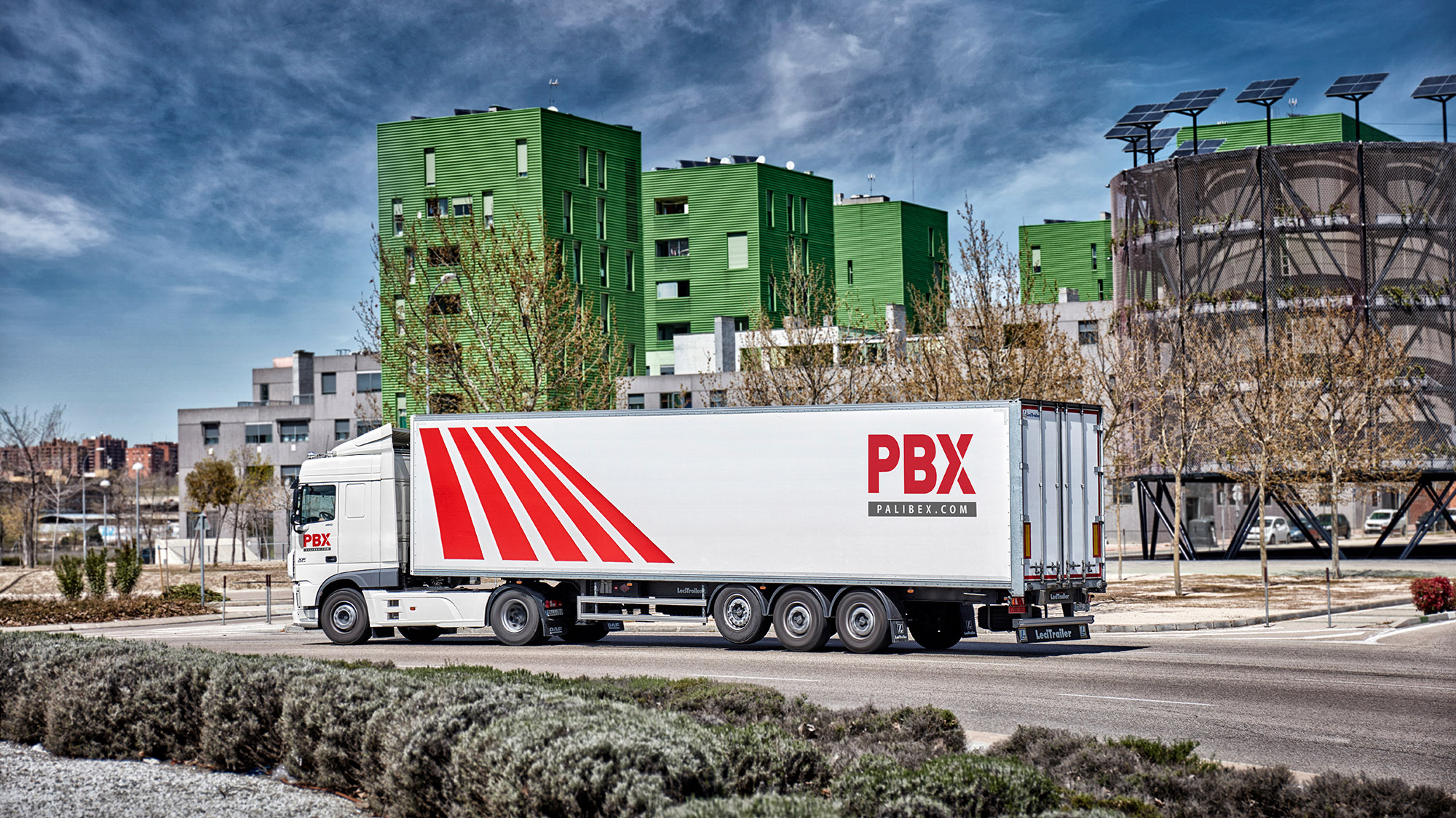 Palibex - PBX -Transporte urgente mercancia paletizada - Beusual - ROTULACION FLOTA TRAILER