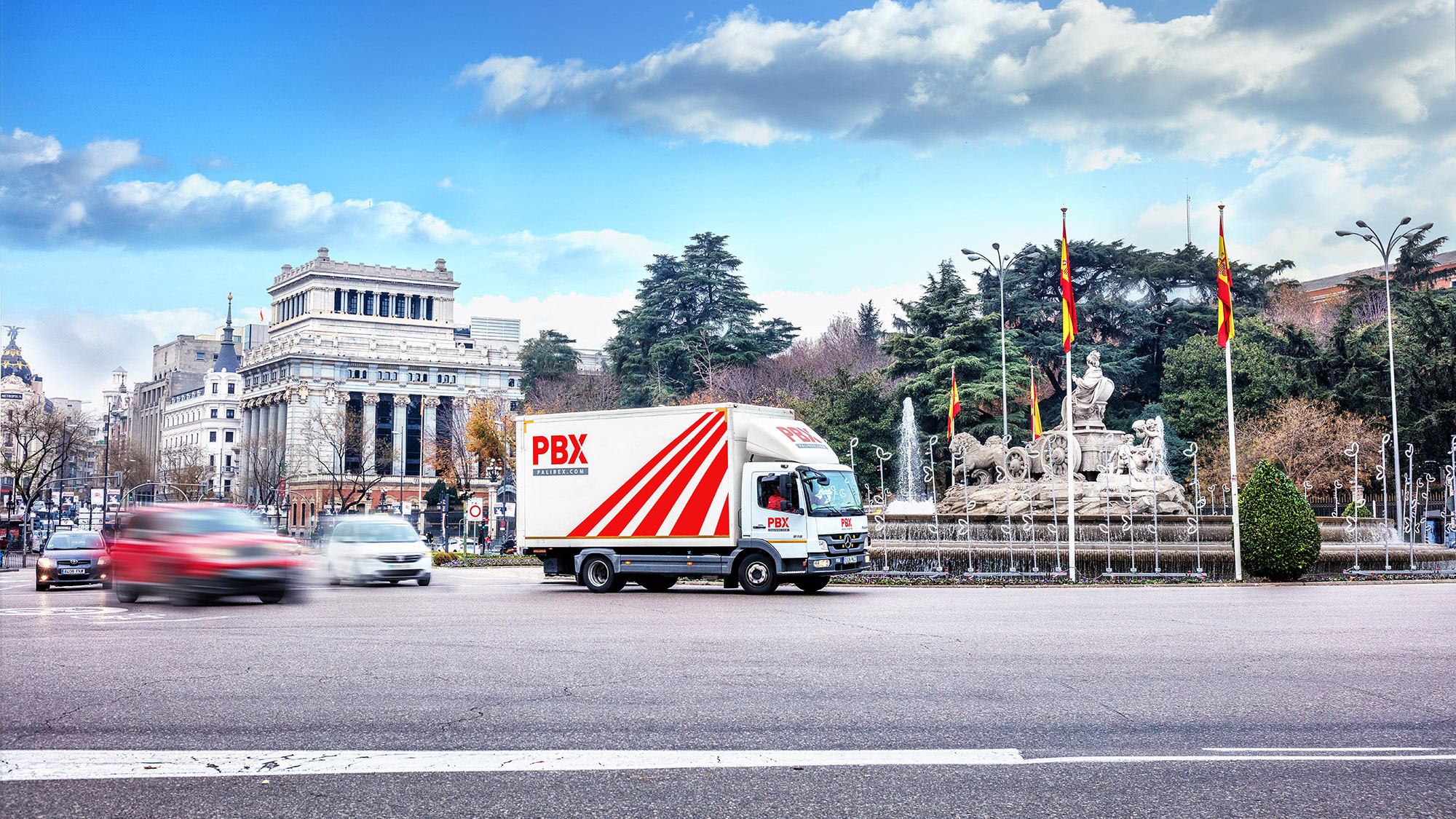 Palibex PBX -Transporte urgente mercancia paletizada - Beusual - ROTULACION FLOTA camiones